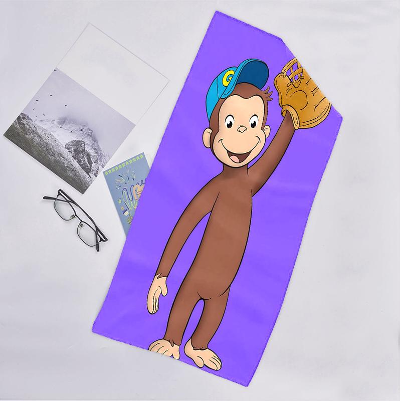 Curious George Fashion Beach Towel: Ideal for Summer Adventures Soft, absorbent and quick drying suitable for swimming and bathing
