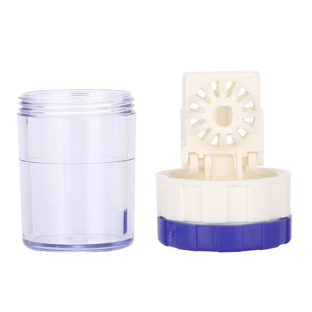 Contact Lens Washer Manually Rotating Contact Lens Cleaner Contact Lens Cleaning Care Tools Blue