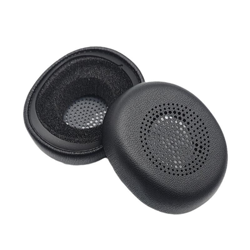 1Pair Ear Pad Replacement Leather Earpads Ear Cushions Sponges Cover Earmuffs for Evolve2 30 MS Headphones