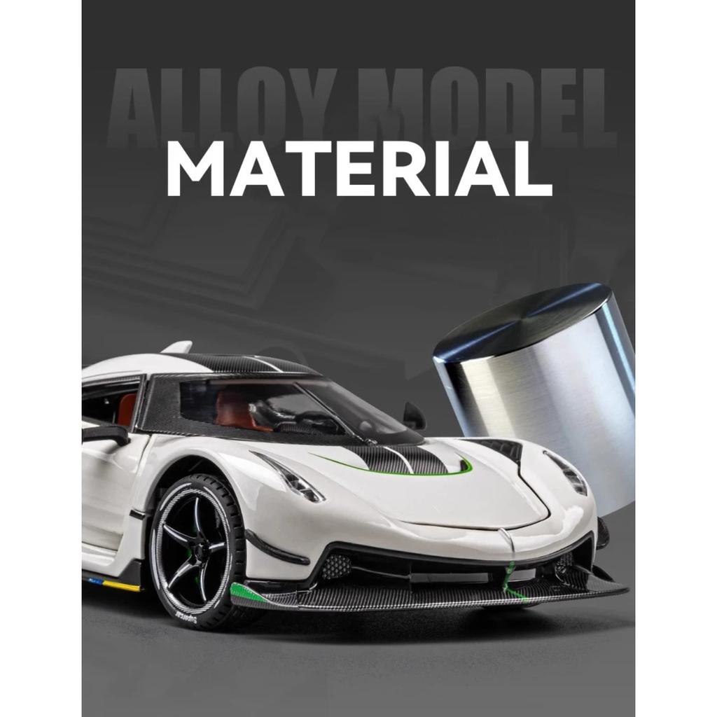 1/24 Koenigsegg Jesko Supercar Diecast Model Alloy Metal Car Classic Collections Hobbies Sentiments High Simulation Decorations Gift Friend