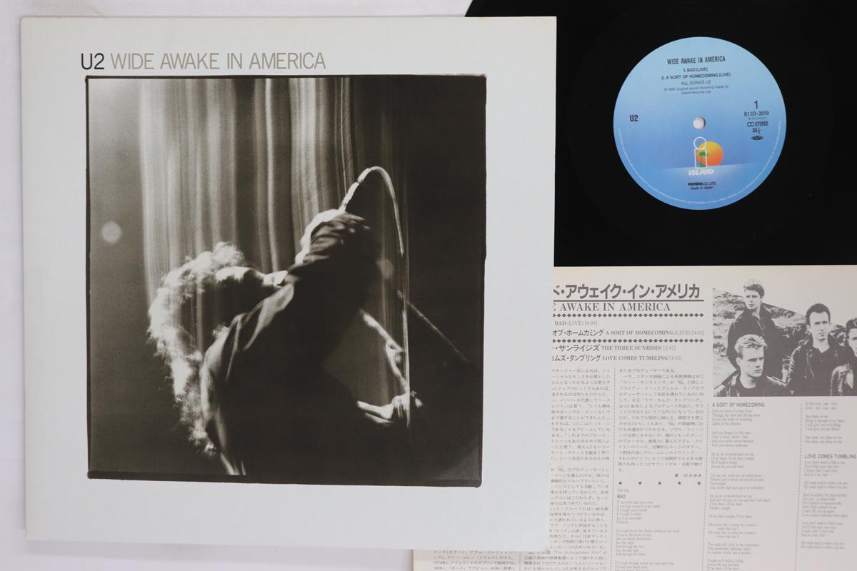 12-дюймовая пластинка U2  Wide Awake In America R15D2010 ISLAND 1985 Япония Рок Б/у