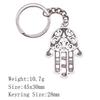 Back To School Bag Keyring Hamsa Hand Eye Of Horus Key Ring Ornaments For Home Cool Keychain