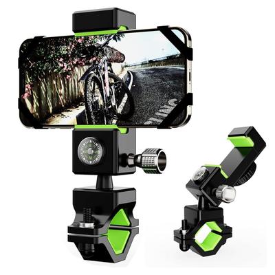 Supporto per telefono da bici, supporto per cellulare da manubrio per bicicletta e moto universale con rotazione di 360° per smartphone da 4,7" - 6,8"