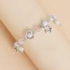 Unique Heart Bracelet for Women Korean Cute Tassels Angel Wing Pendant Bracelet