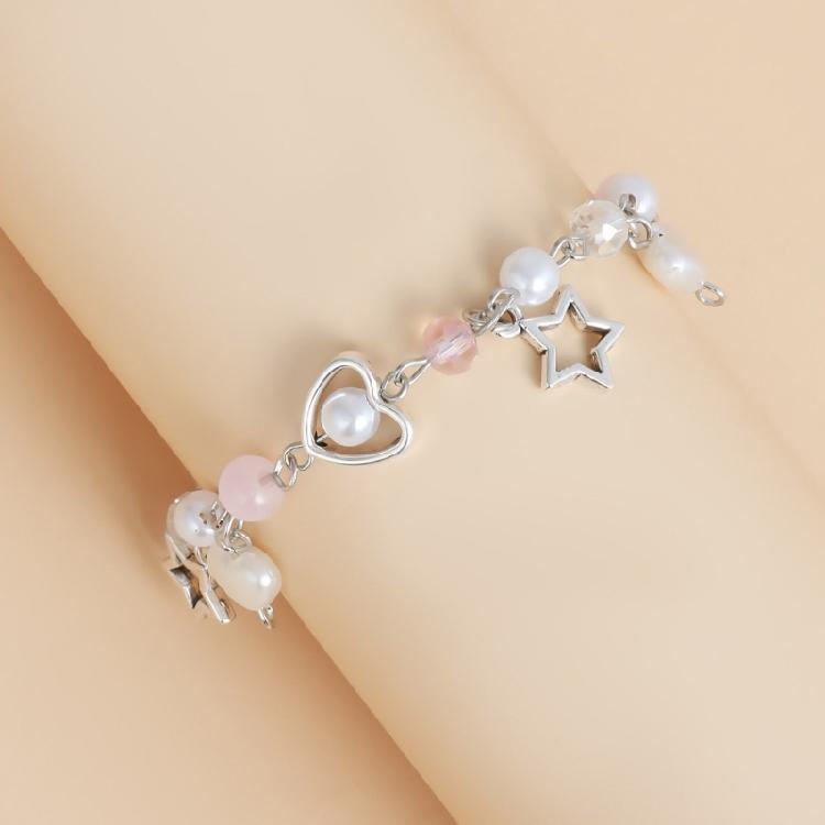 Unique Heart Bracelet for Women Korean Cute Tassels Angel Wing Pendant Bracelet