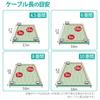 ELECOM LAN Cable CAT6A 5m Unbreakable Nail Break Prevention Connector Super Flat Black ECLD-GFATBK50