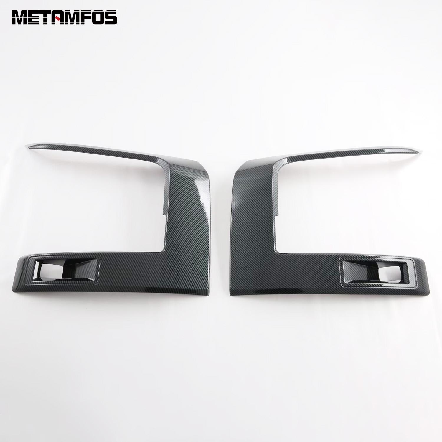 Head Light Lamp Eyelid Eyebrow For Mitsubishi triton L200  2024 2025 2026 Carbon Fiber Headlight Strip Trim Car Accessories ABS Carbon Fiber