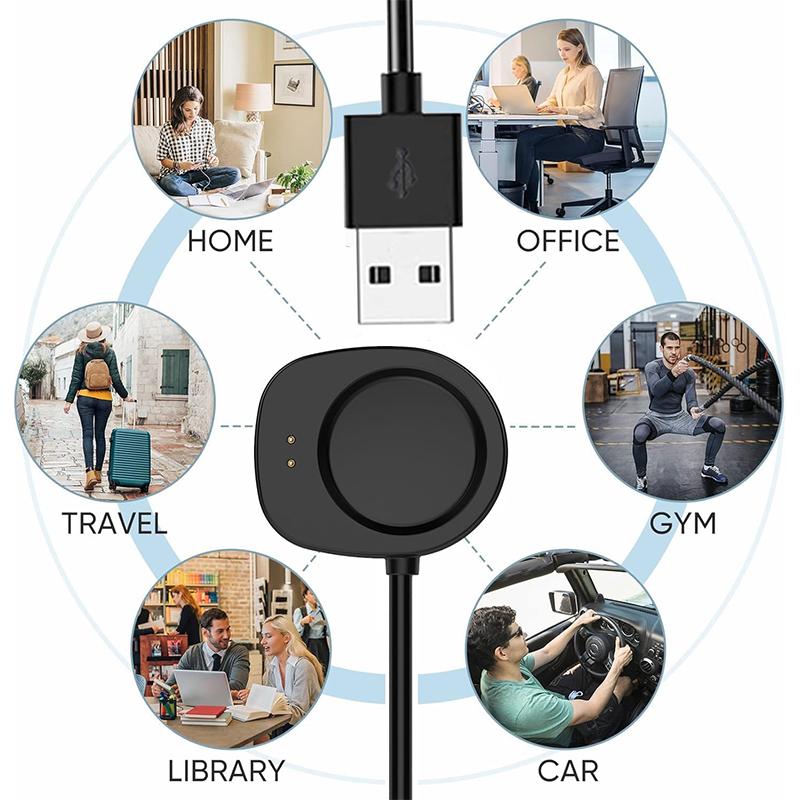 Charger for Amazfit Balance A2286/ Balance 2 A2429 / T-Rex 3 Smart Watch Charging Cradle Dock Stand Cable Magnetic Cord Charger