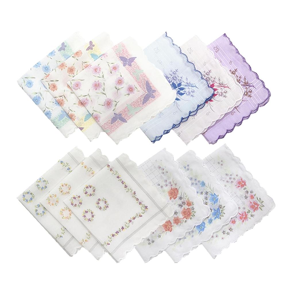 Floral Print Women's Handkerchiefs Hankies for Special Occasions
