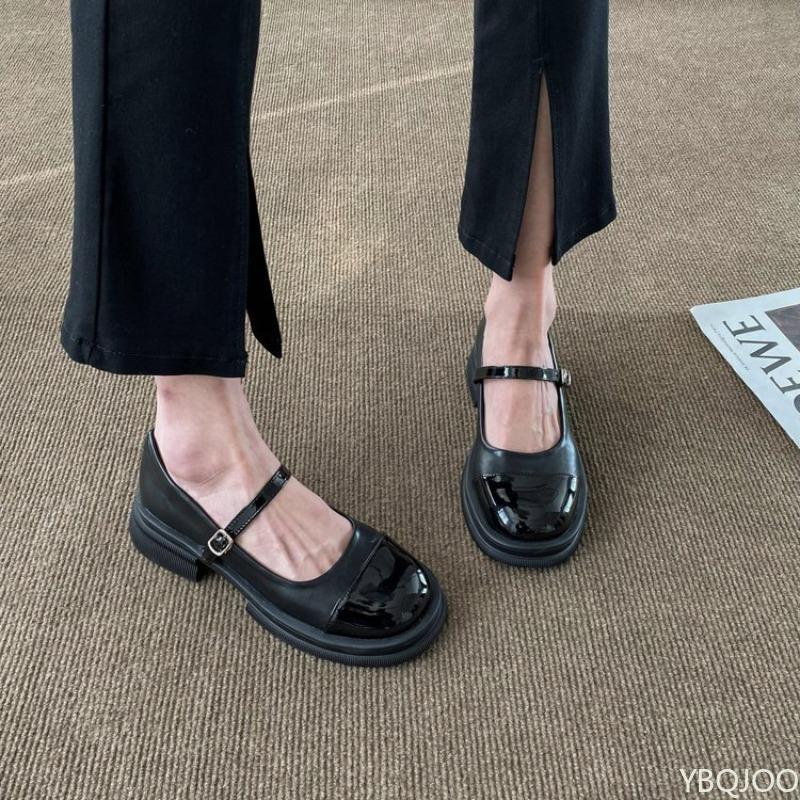 New comfortable Women Retro Thick Heel Single Shoes Elegant minimalist Square toe women's shoes Fashionable versatile high heels