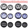 Car Wheel Hub Covers 4pcs 56MM 65MM Floating Center Caps For VW GTI Polo Golf 4 5 6 7 8 Touran CC Passat B5 B6 B7 accessories zr9