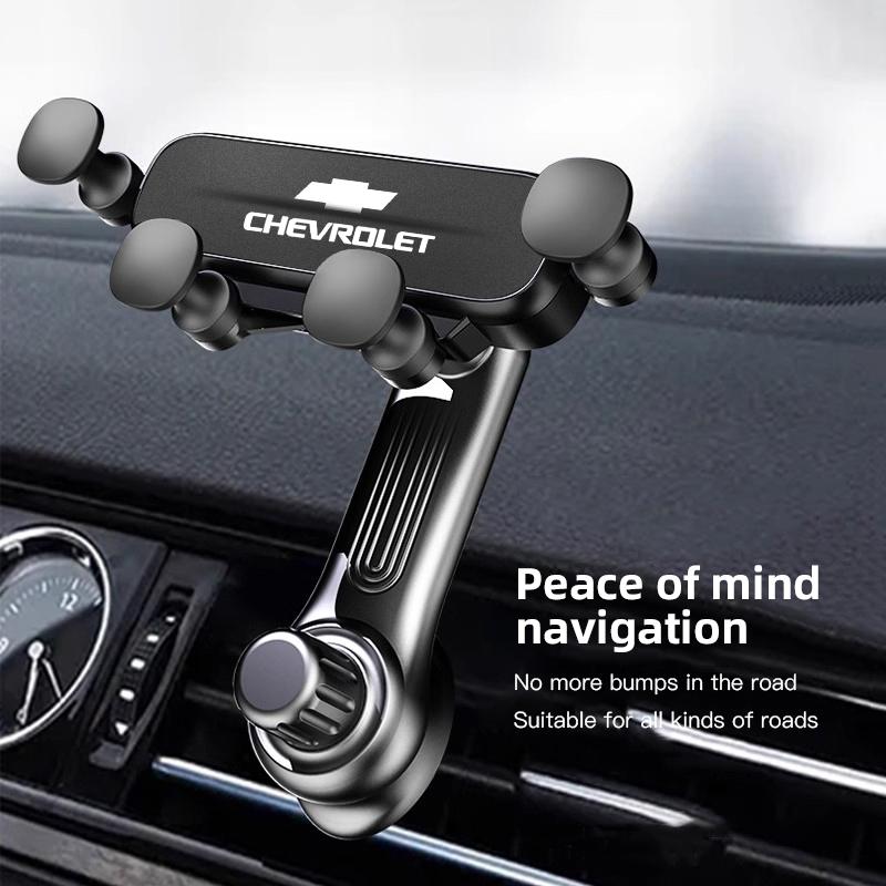 Car Phone Holder Gravity Sensing Air Vent Clip GPS Handset Support For Chevrolet Equinox Trailblazer Bolt Spark Tahoe Z71 Aveo