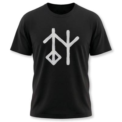Wisdom Bind Rune T-Shirt | Norse Pagan Symbol Runic Graphic Print Tee Shirt