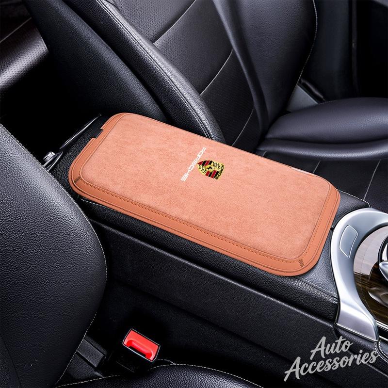 Car Armrest Box Cushion Anti-slip Protection Pad For Porsche Cayenne Panamera Macan 911 718 Taycan Boxster Cayman 918 Pajun 928 CVH1