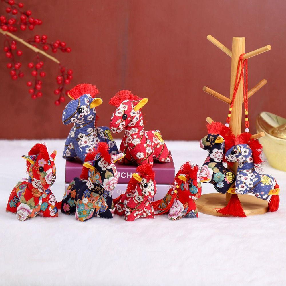 Cultural and Creative Chinese Zodiac Horse Doll Lucky Horse Doll Pendant New Year Celebration