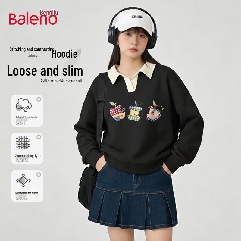 Baleno Women s Polo Collar Sweatshirt Jacket S
