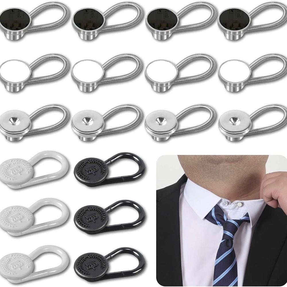 12/16/24/26 pcs Strong Elasticity Button Extenders Button Style Waistband Expander for Jeans