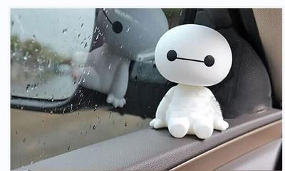 Cartoon Plastik Baymax Roboter Wackelkopf Figur Autodekoration Autoinnendekoration Big Hero Spielzeug Dekoration Autostyling