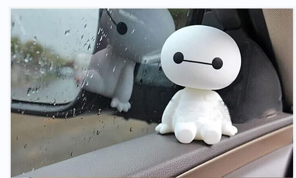 

Мультяшный пластиковый робот Бэймакс, фигурка с качающейся головой, украшение для автомобиля, украшение салона автомобиля, игрушка Большой герой, украшение, стайлинг автомобиля