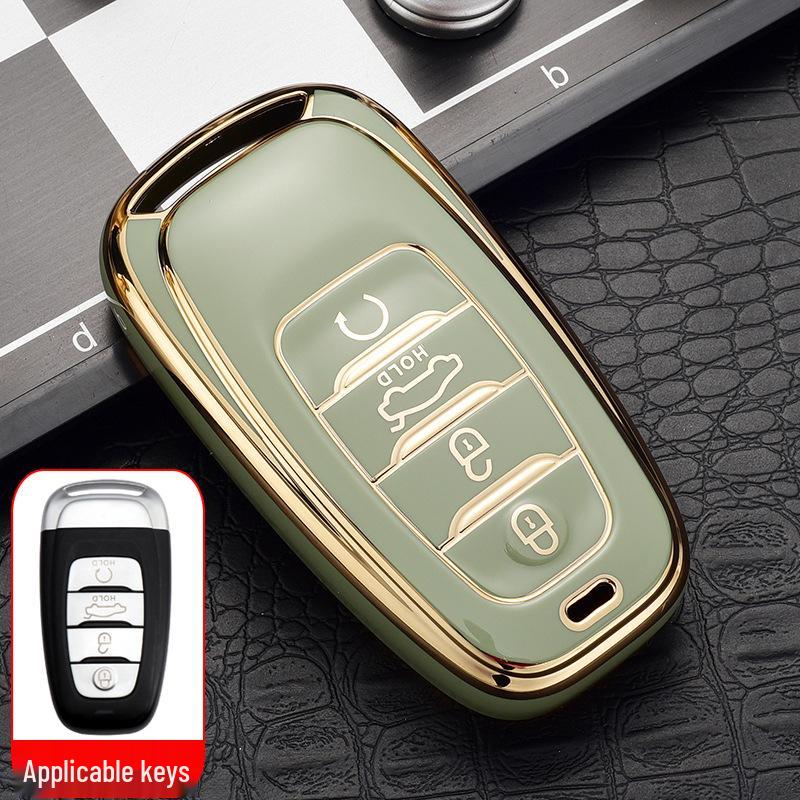 High-end Hongqi Key Case: Full Wrap, Anti-Drop, Personalized Protection for H5/EHS9 Cars