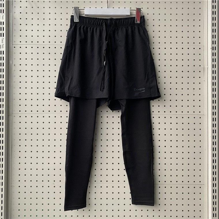 Do-Win Men s Two-In-One Sports Workout Pants Fitness Pants 3502002A-M M, S