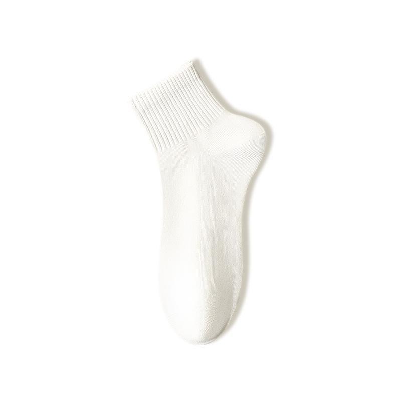 Men’s Seamless Mid-Calf Cotton Socks: Breathable, Antibacterial, Odor-Resistant, Sweat-Absorbing Sports Socks