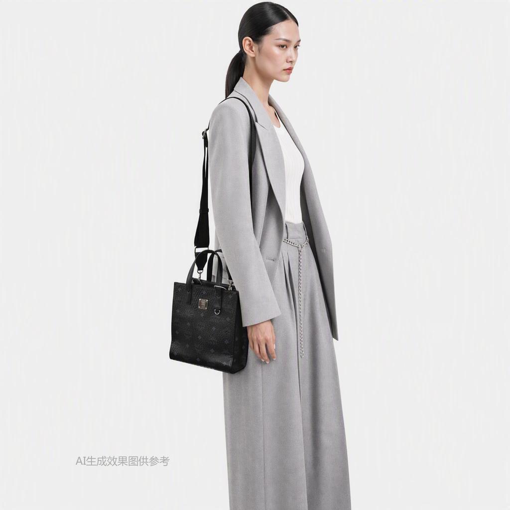 [Pre-Owned] Classic Monogram Leather Tote Bag Shopping Bag Shoulder Crossbody Handbag Mini - Very Good #1HSMDUQ