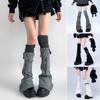 Flare Design Lace Leg Warmer Long Length Thigh High Socks Harajuku Over Knee Socks  Women's Wear