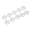 10Pcs Guitar Effect Pedal Footswitch Topper ABS Clear Single Pedal Footswitch Topper 10mm