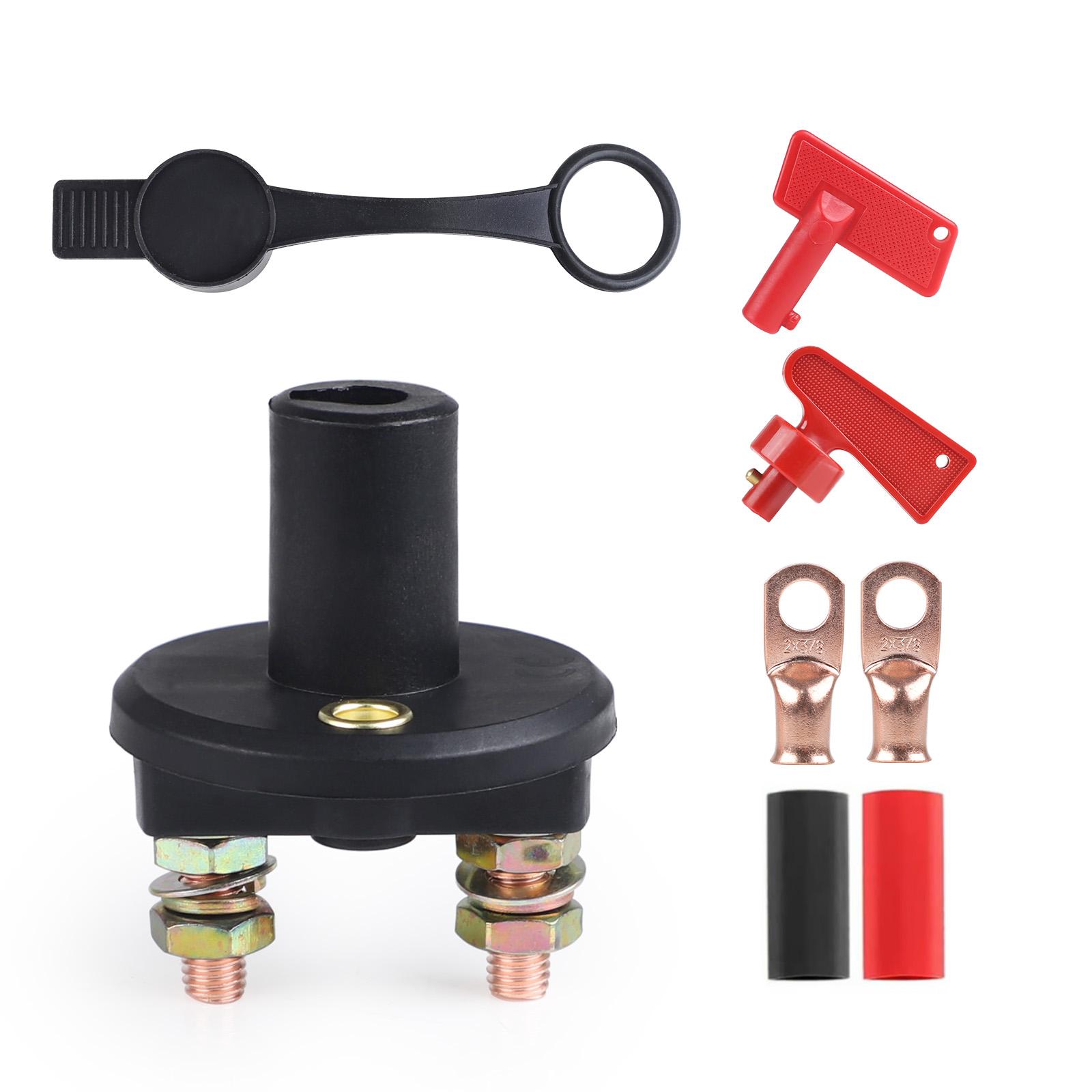 

Battery Disconnect Switch 300A Battery Master Isolator Cut Off Power Kill Switch with 2 Keys For Car Boat RV ATV Auto Truck