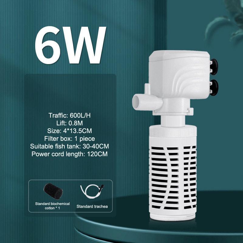 Pompă Filtru Acvariu 3 în 1 Silențioasă Acvariu Submersibil Aerator Oxigen Pompă Aer Acvariu Pompă Schimbător Apă Făcător de Valuri