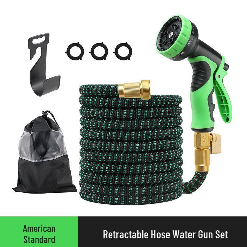 Magic Retractable Garden Hose with High-Pressure Sprayer for Gardening and Car Washing