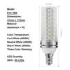 10X Led Corn Light Bulbs Smd 2835 Energy-saving Bulb 3-light-colors 6000k 4500k 3000k Pc/shell E14 Ses 85-265v 220v 20w 40w Lamp