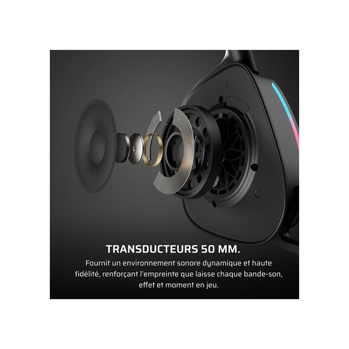 Casque gaming sans fil Corsair Void v2 Bluetooth Carbon