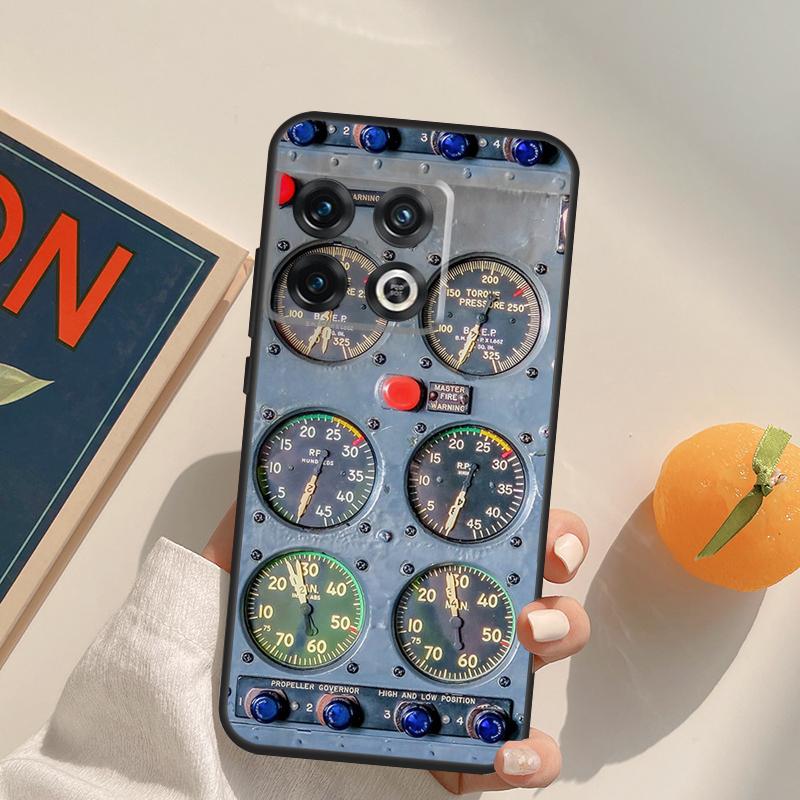 Aviation Aeroplane Pilot Cockpit Case For OnePlus 13R 12R 10R 10T 8T 11 12 13 OnePlus Nord 5 CE 2 3 4 Lite N10 N20 N30 Cover