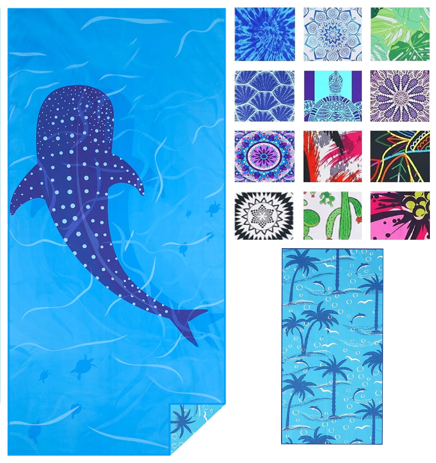 

Thin Microfiber Beach Extra Towel for and A Lightweight, Towel, Large, Large, Sand-Free, Quick-Drying Travel, Camping, Pool, Swimming, Beach,