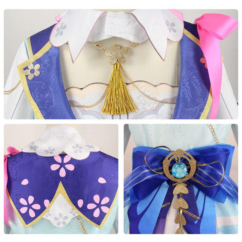 Flower Time Letter Cosplay Ayaka Kamisato Ayaka New Dress Skin Flower Time Letter Cosplay Costume