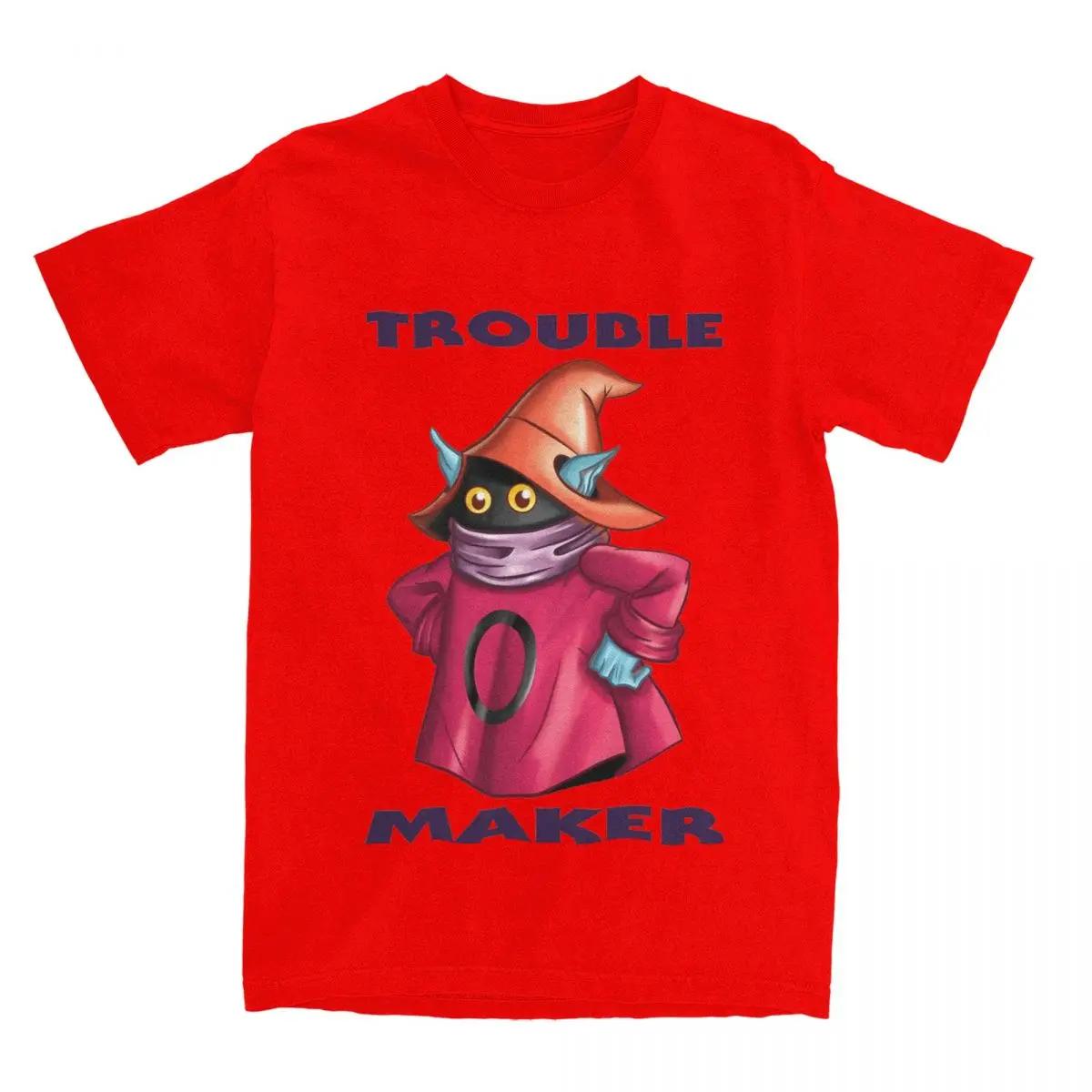 

Men Women s He-Man Orko Trouble Maker T Shirt Accessories Cotton T-shirt Clothes Street Wearing Tee Shirt New Arrival XXXXXL червоний