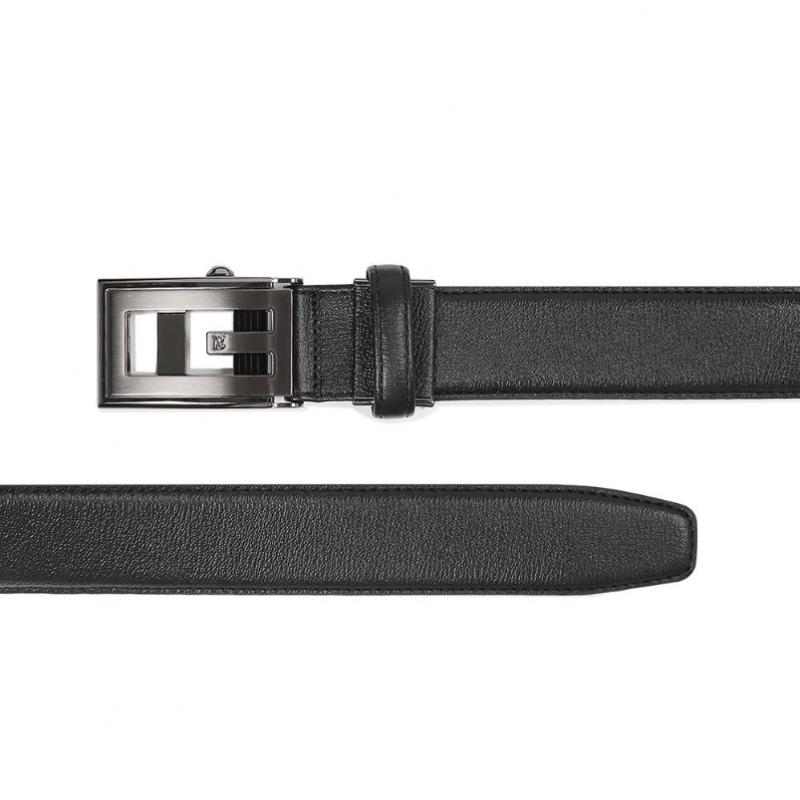 Benovero Men S Auto Belt Black Satin Derby emboSSed All Metal Bmg1acb1252k1