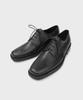 Firenze Atelier [Vibram] Merlin_Minimal Semi-Square Derby 8430 [Crack Black]