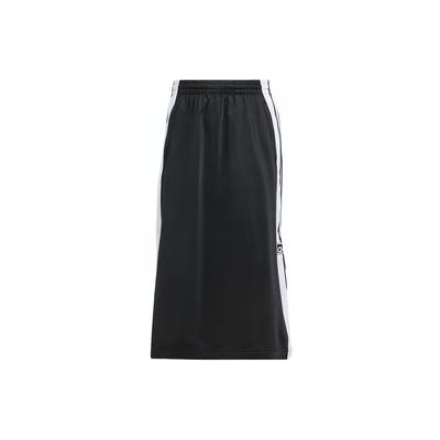 Originals Adibreak Falda Larga Casual con Bloque de Color a Rayas y Cintura Elástica para Mujer Parte Inferior Negro IU2527
