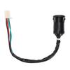 Ignition Switch Key with Cap 4 Wires Starter Ignition Key Switch Replacement for SUNL ATV 50ml 70ml 90ml 110ml 125ml
