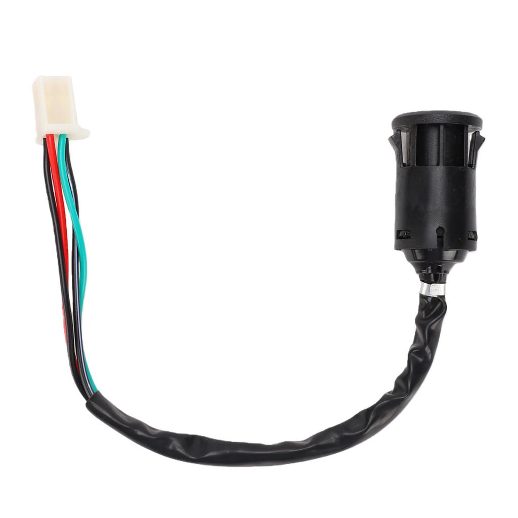 Ignition Switch Key with Cap 4 Wires Starter Ignition Key Switch Replacement for SUNL ATV 50ml 70ml 90ml 110ml 125ml