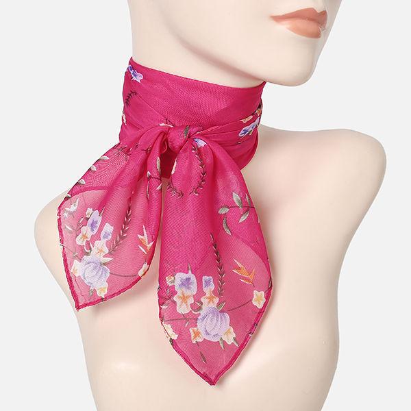 Spring Thin Square Small Handkerchief for Women Summer Decoration Fashionable Neck Protection Scarf Winter Scarf
