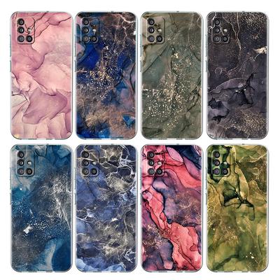 Marble Pattern Clear Case For Samsung Galaxy A52 A12 A51 A32 A21s A71 A32 A22 A50 A70 A31 A72 5G Phone Cover