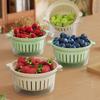 Kitchen Fruit Vegetable Strainer Capacity Double Layer Sink Drain Basket with Handle Food Grade Bpa Free Strainer for Kitchen