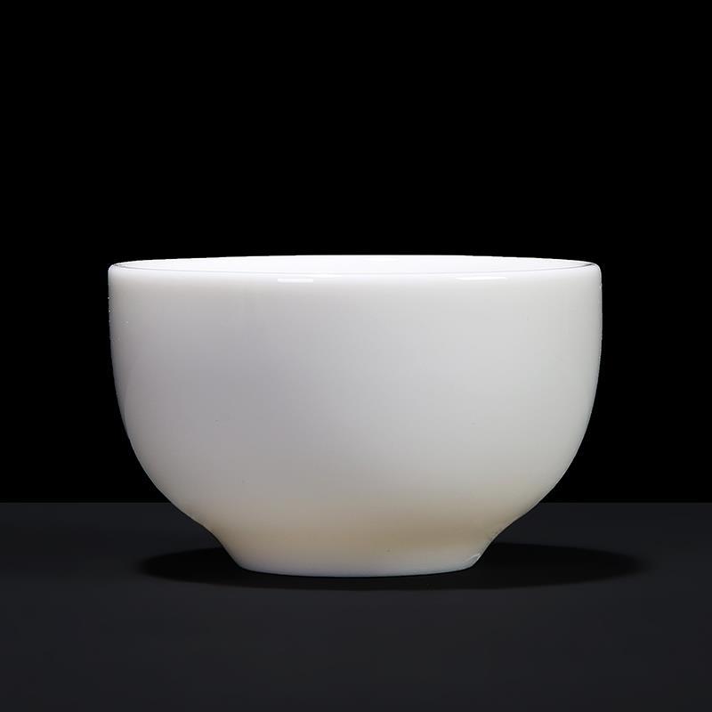 Белый фарфоровый чайный сервиз Нефритовый чайный сервиз из баранины Керамический чайный сервиз Керамический подарочный чайный сервиз Кунг-фу одиночная чашка 51-100ML