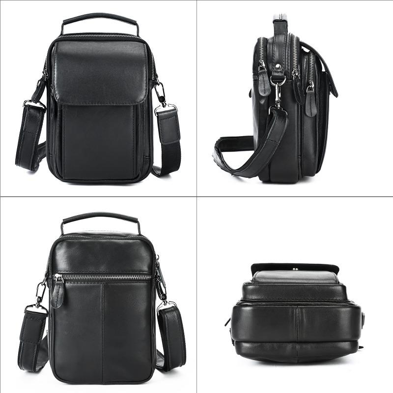 Geantă de umăr pentru bărbați Geantă pentru bărbați din piele naturală premium Geantă de afaceri pentru bărbați din piele de vacă cu strat superior