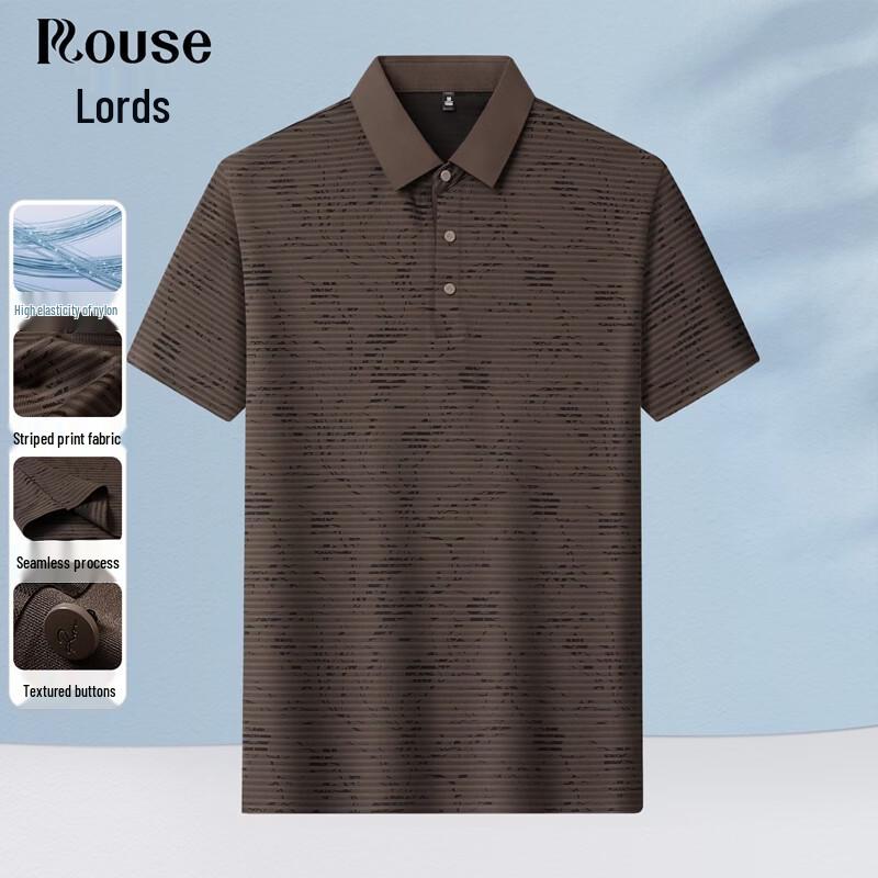 

LZ Men s Seamless Print Short Sleeve Polo Shirt 2XL/185