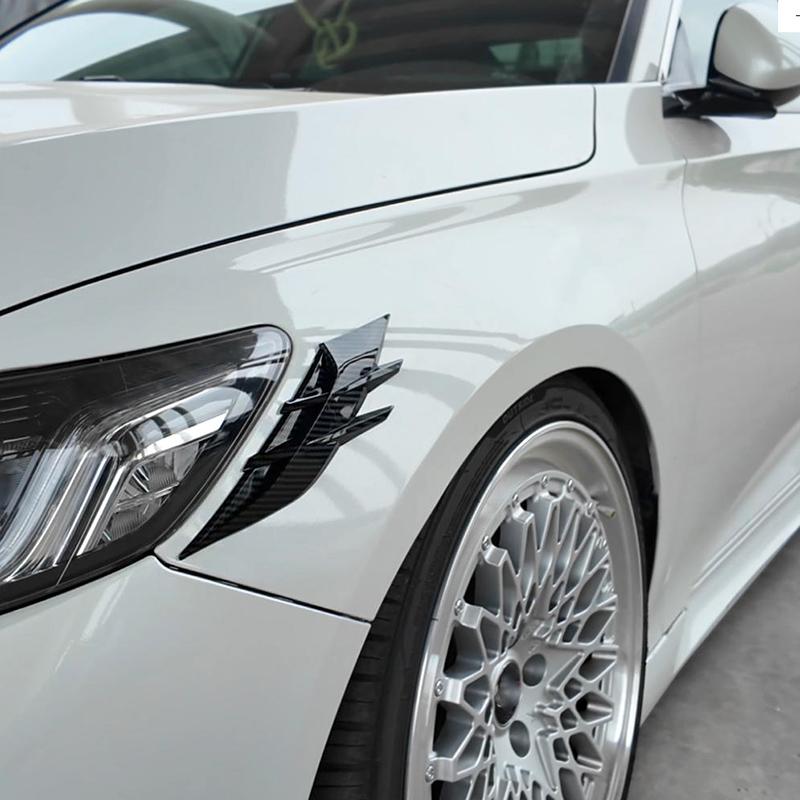 2 STÜCKE Auto Scheinwerfer Augenbraue Universal Auto Lampenabdeckung Aufkleber Selbstklebende Streifen Aufkleber Dekoration für Autos Karosserien